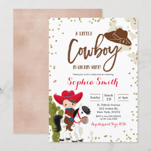 Inbjudan till Rodeo Cowboy Baby Shower