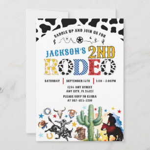 Inbjudan till Rodeo Roundup Birthday