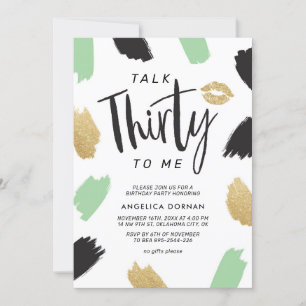 Inbjudan till roligt 30års födelsedag-partiet