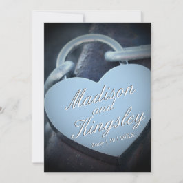 Inbjudan till Roligt av Padlock Fab älskare Bröllo