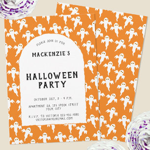 Inbjudan till roligt Ghost Halloween fest