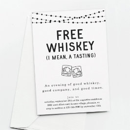 Inbjudan till roligt Gratis whisky-provningspartie