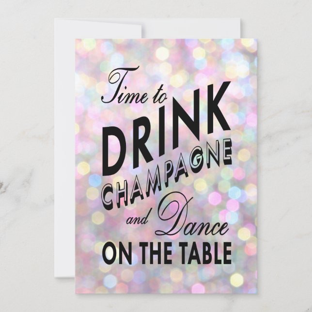 Inbjudan till Roligt och Förlovning till vänstra h (Framsida)