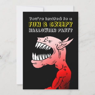 Inbjudan till roligt och kreepy Halloween fest