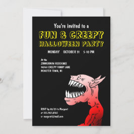 Inbjudan till roligt och kreepy Halloween fest