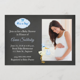 Inbjudan till roligt Photo Baby Shower