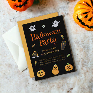 Inbjudan till roligt-sökning i Halloween fest