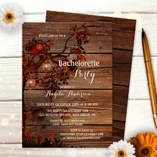 Inbjudan till Romantic Autumn Bachelorette-partiet