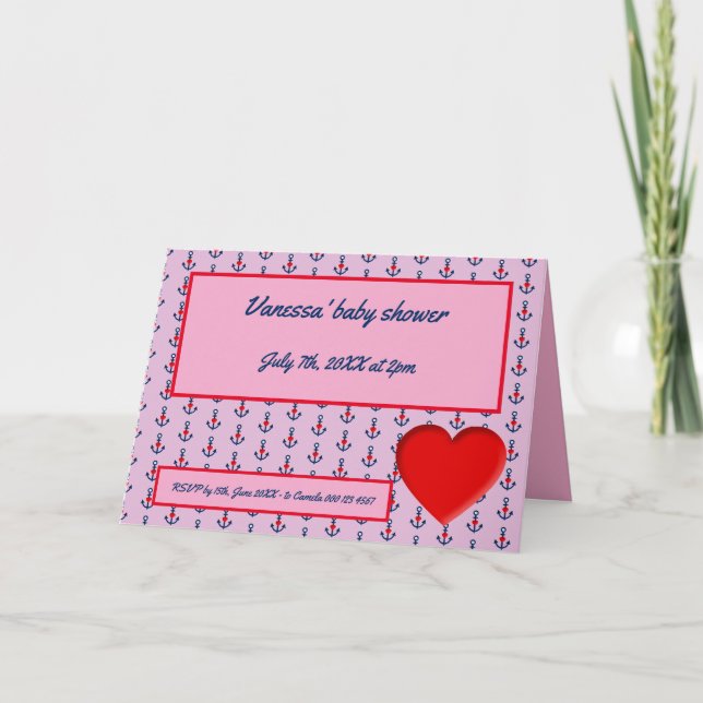 inbjudan till rosa (Framsida)