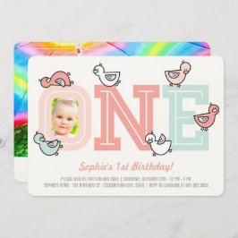 Inbjudan till Rosa Ankors Stora Ettårs Födelsedags