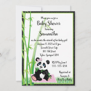 Inbjudan till Rosa av baby Panda