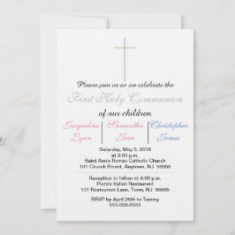 Inbjudan till Rosa av blå tripplar för första Heli