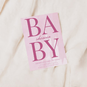 Inbjudan till Rosa Baby Shower
