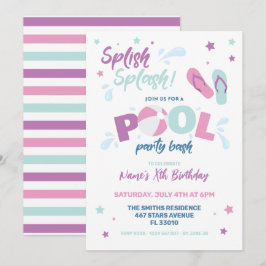 Inbjudan till rosa Bassäng-partiet