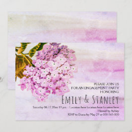 Inbjudan till rosa bröllop förlovning