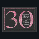 Inbjudan till Rosa Glitter Chalkboard till 30års f<br><div class="desc">Inbjudan till 30års födelsedag. Svarta och Rosa Glitter Födelsedagsfest Inbjudan med Chalkboard Background. Överraskad födelsedag. Vuxen Birthday. Manar eller Kvinnor Bday Bash Party. Om du vill göra ytterligare anpassningar klickar du på knappen "Anpassa" och användor verktyg som är utformat för att ändra mallen.</div>