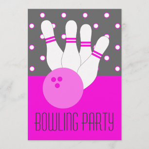 Inbjudan till Rosa- och Grått Bowling-partiet för