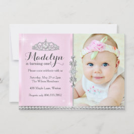 Inbjudan till Rosa på första födelsedag