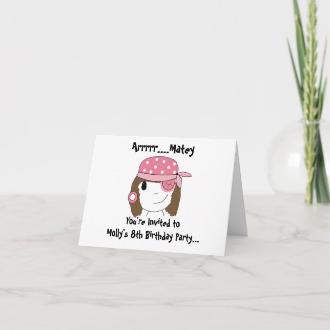 Inbjudan till rosa Pirat-partiet (Framsida)