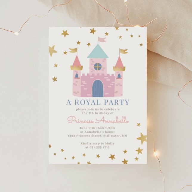 Inbjudan till Rosa Prinsessans Födelsedagsfest (Skapare uppladdad)