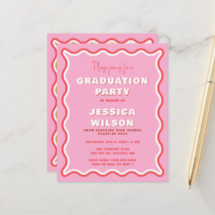 Inbjudan till Rosa Red Photo Studenten (återköp)
