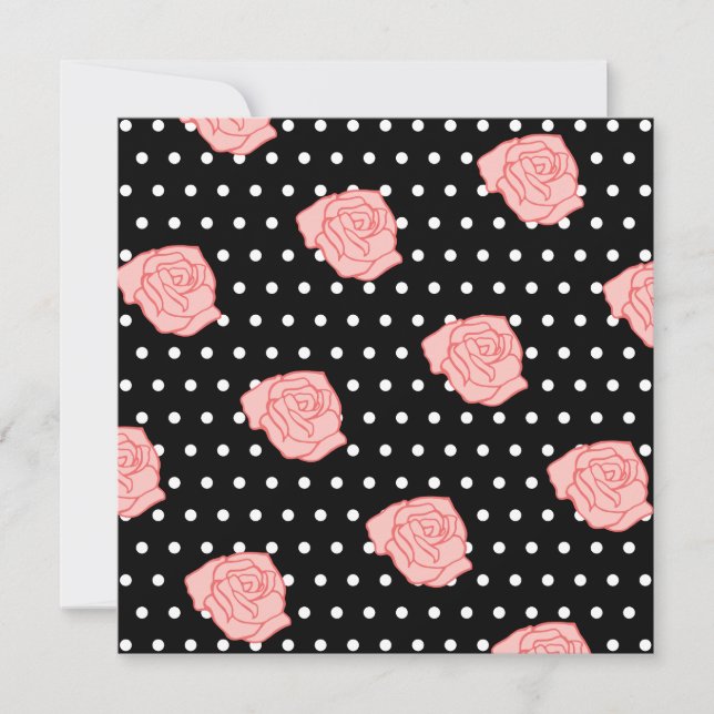 Inbjudan till rosa ros (Framsida)