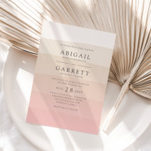 Inbjudan till rosa Sand Wedding