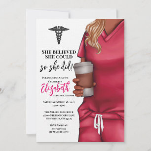 Inbjudan till rosa SCrub Medical School Studenten