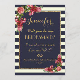 Inbjudan till Rosor flottan Rand och Guld Bridesma