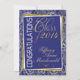 Inbjudan till Royal Blue and Gult Studenten