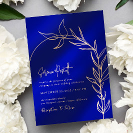 Inbjudan till Royal Blue Foliage Arch Wedding
