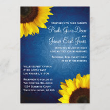 Inbjudan till royal Blue & Sunroll Wedding