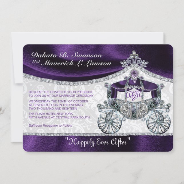 Inbjudan till Royal Fairytale (Framsida)