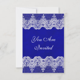 Inbjudan till Royalet Bröllop Rustic Burlap & Snör