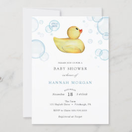 Inbjudan till Rubber Anka Baby Shower