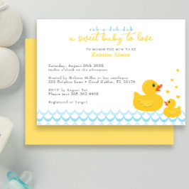 Inbjudan till Rubber Ducky Baby Shower | Blue Bath