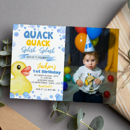 Inbjudan till Rubber Ducky Birthday
