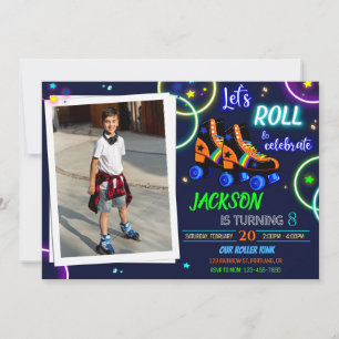 Inbjudan till rullskridskor Photo Boy Sk8