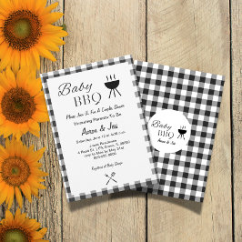 Inbjudan till Rustic Baby BBQ Par Baby Shower