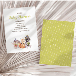 Inbjudan till Rustic Baby Shower för enkel trädbel