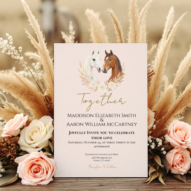 Inbjudan till Rustic Boho-Landsbyggsbröllopet (Set the tone for your rustic boho country wedding with this elegant invitation suite.)