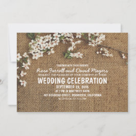 Inbjudan till Rustic Burlap Garden Wedding