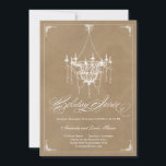 Inbjudan till Rustic Chandelier-Helgdag - Crafty<br><div class="desc">Dessa inbjudningar till julfesten för snyggt ger en modern och elegant kontakt till helgdag firande.Design © www.berryberrysweet.com</div>