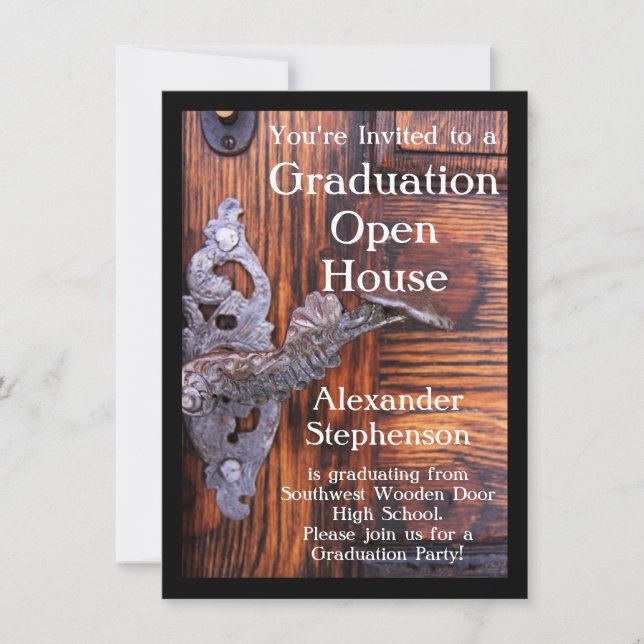 Inbjudan till Rustic Dörr-Studentfest (Framsida)