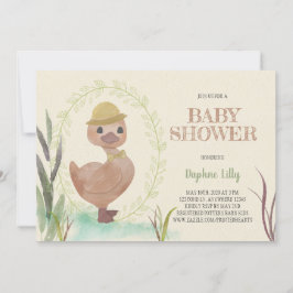 Inbjudan till Rustic Duckling Boy Baby Shower