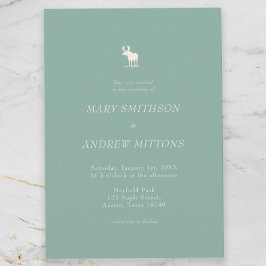 Inbjudan till Rustic Elegant bröllop