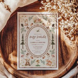 Inbjudan till Rustic Forest Baby Shower