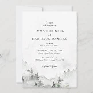 Inbjudan till Rustic Forest Wedding