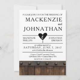 Inbjudan till Rustic Industrial Wedding