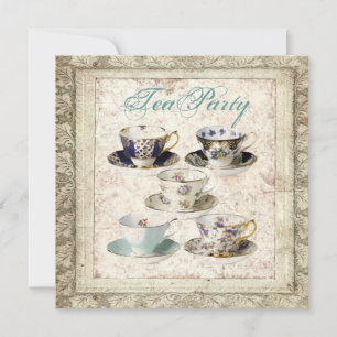Inbjudan till Rustic Land Möhippa Tea Party Party
